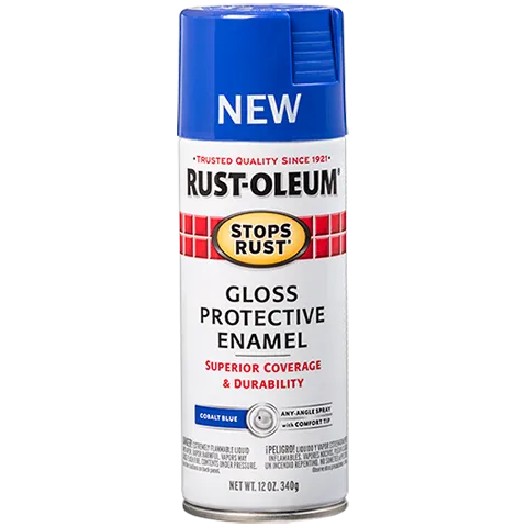 12 OZ Stops Rust Protective Enamel Spray Paint - Gloss Cobalt