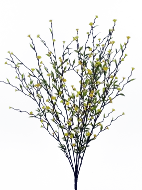 22" Yellow Twig Flower Spray 35070YW