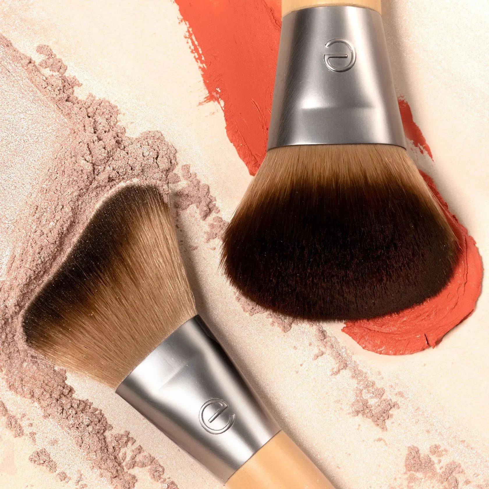 ECOTOOLS new natural blush   highlight duo مجموعة اساسيات فرش المكياج من ايكو تولز