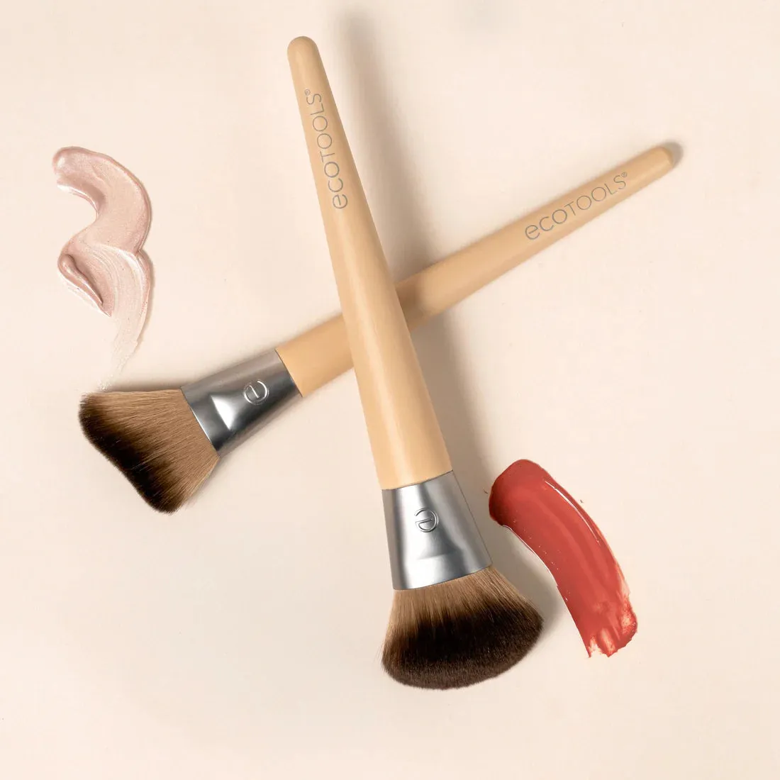 ECOTOOLS new natural blush   highlight duo مجموعة اساسيات فرش المكياج من ايكو تولز