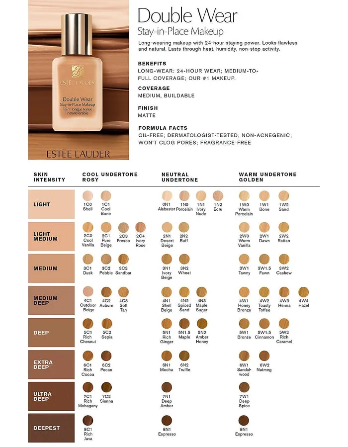 Estée Lauder Double Wear Stay-in-Place Foundation (2N2)