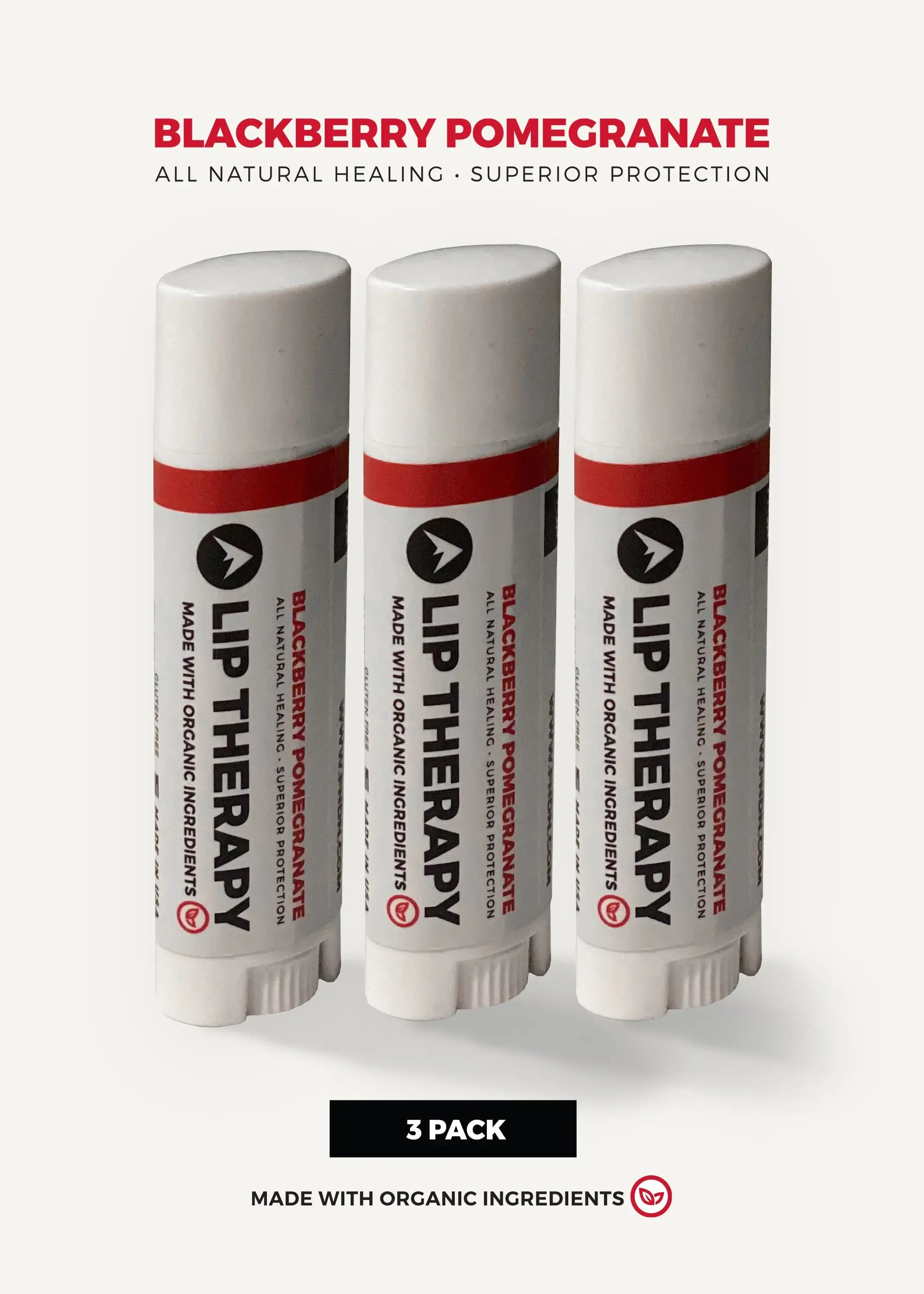 FNDN Lip Therapy - Blackberry Pomegranate / 3-Pack