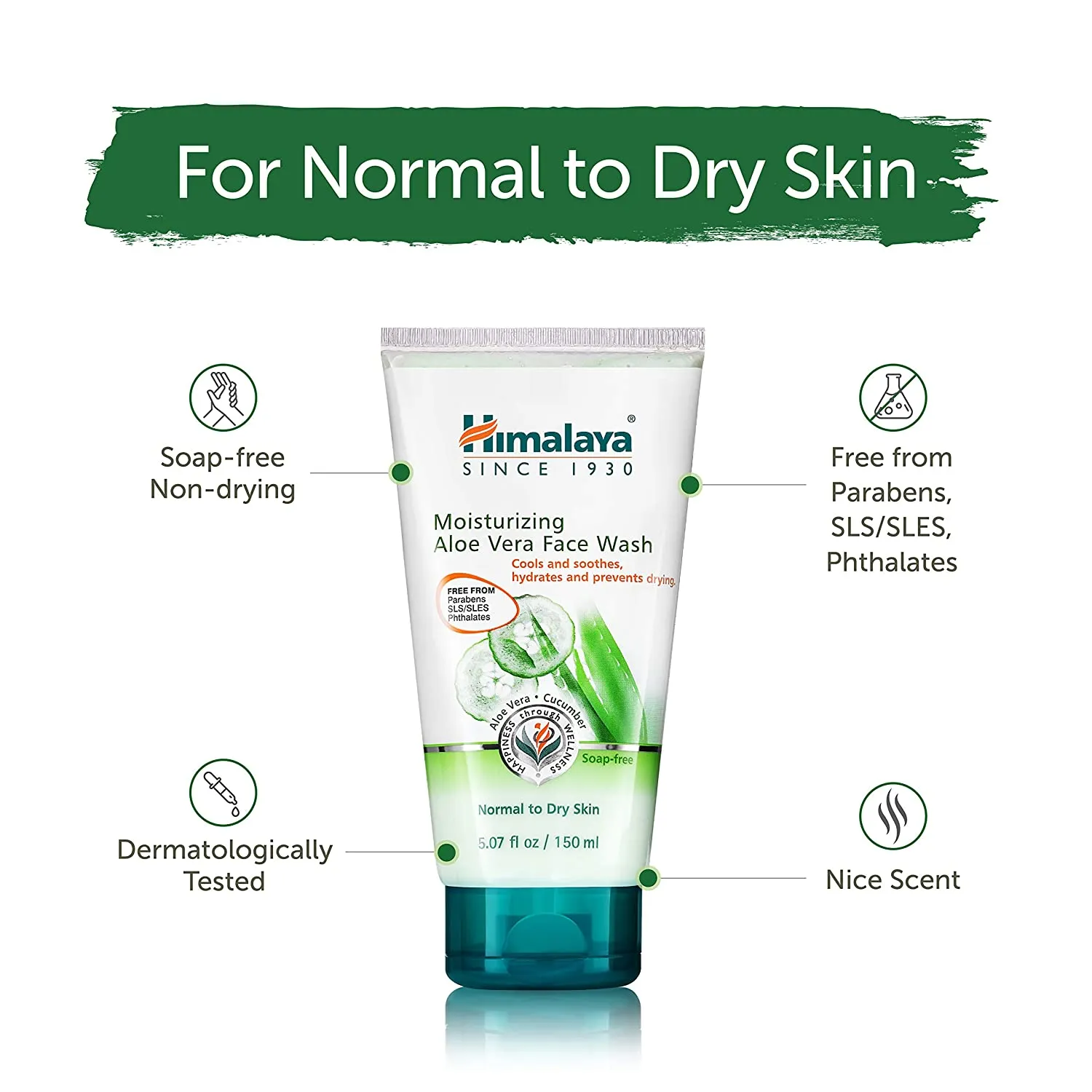HIMALAYA MOISTURIZING ALOE VERA FACE WASH