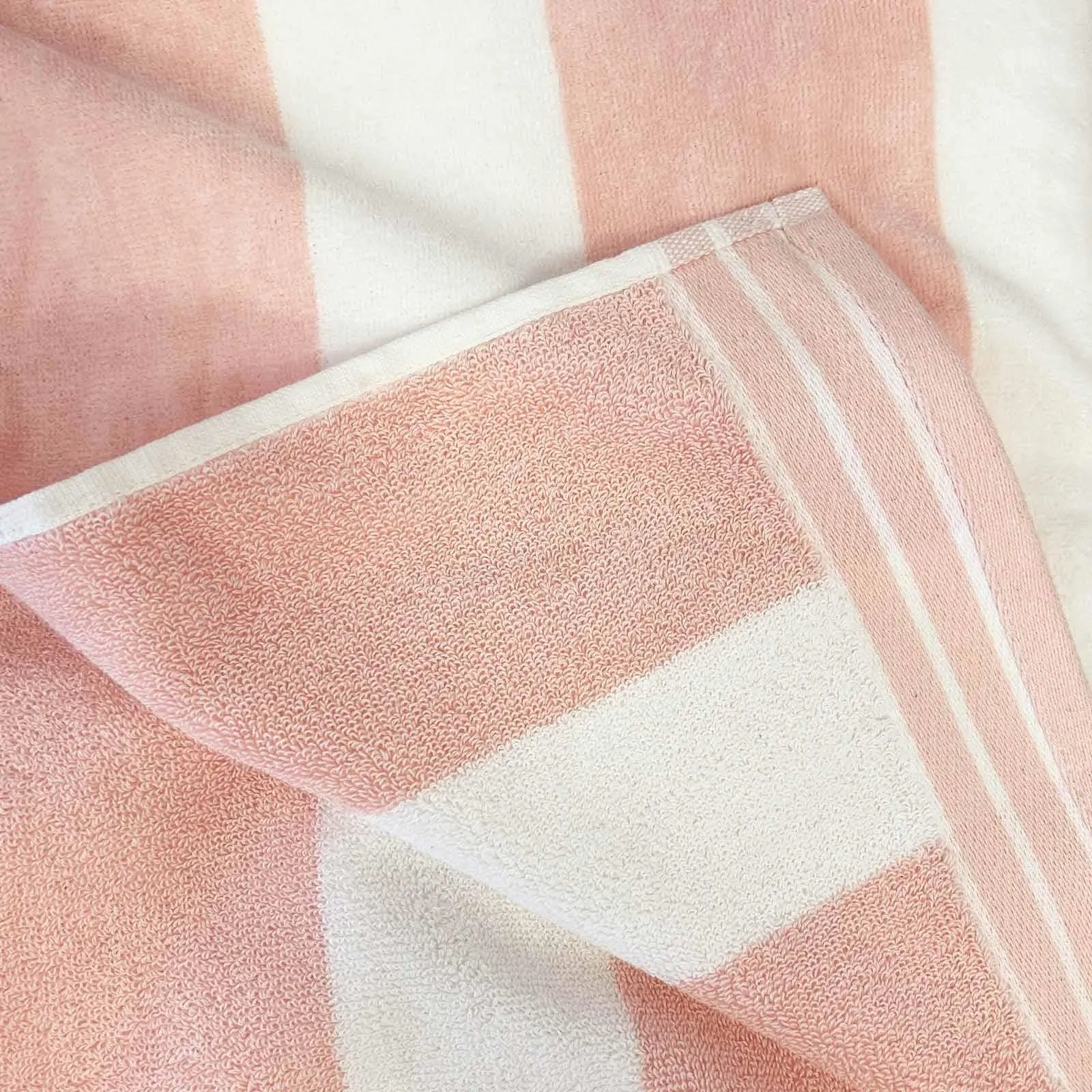 Jumbo Cabana Beach Towel Blush