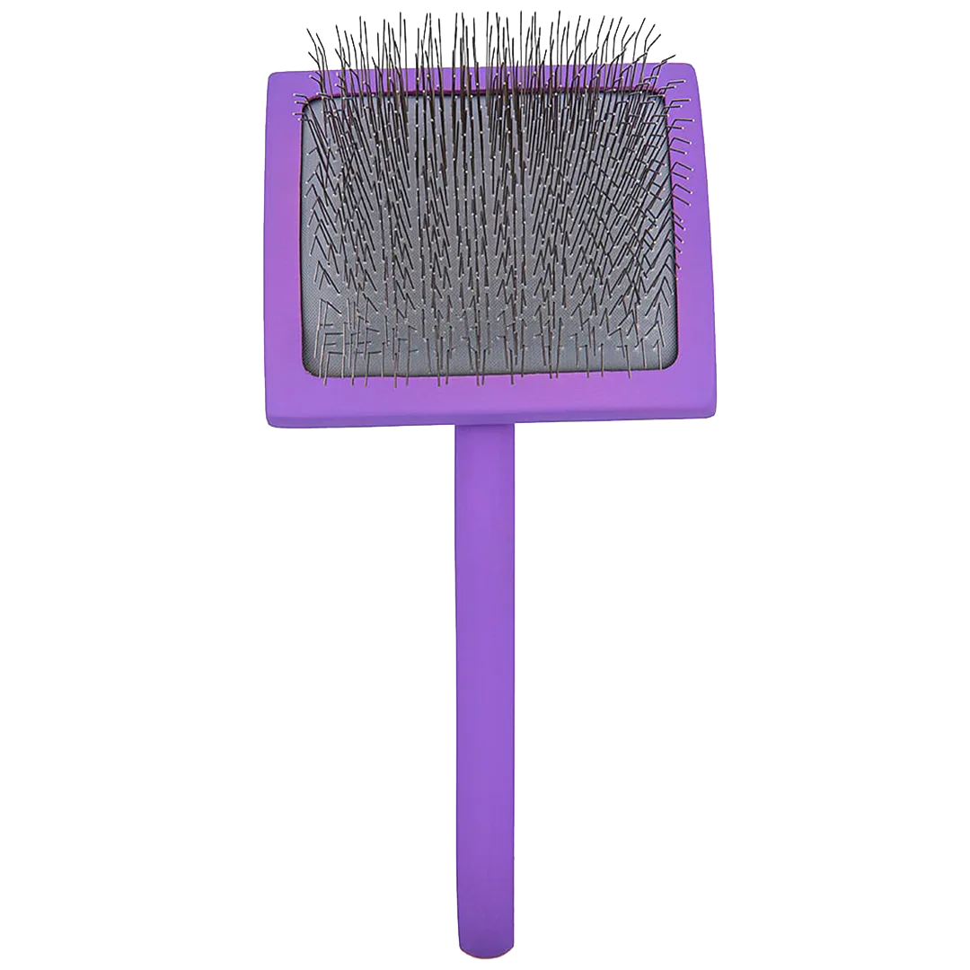 Large Curved Purple Dematting Brush by PetStore.Direct