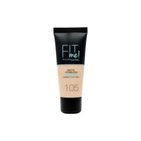 Maybelline NewYork Fit Me Matte & Poreless Foundation 105 Natural Ivory