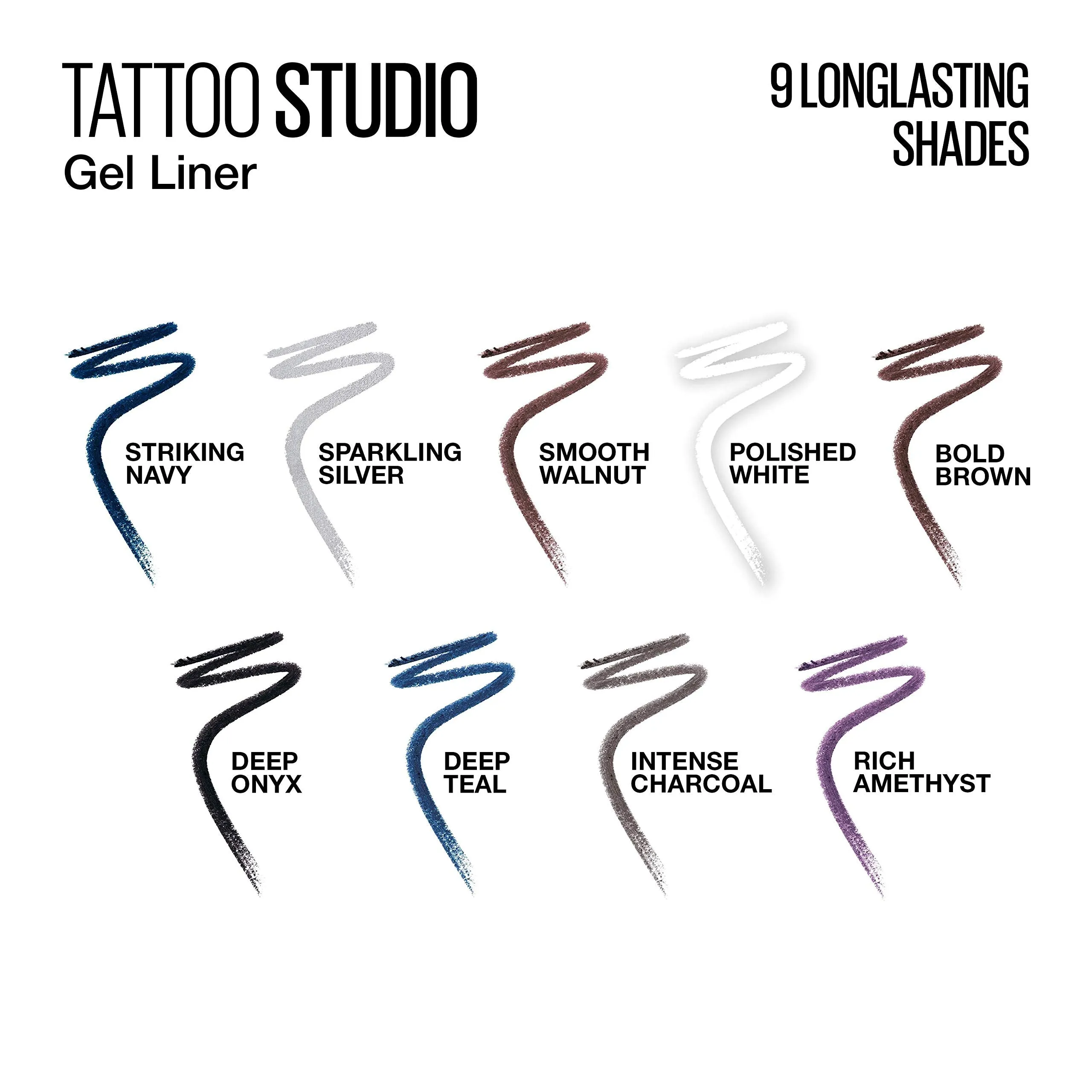 Maybelline TattooStudio Sharpenable Gel Pencil Longwear Eyeliner Makeup, Deep Teal, 0.04 oz.