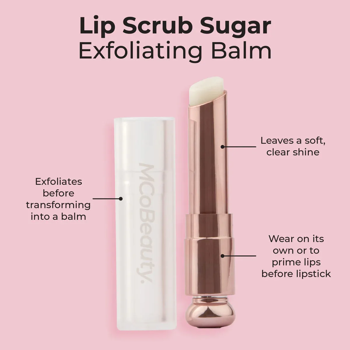 MCoBeauty Lip Scrub Sugar Exfoliating Balm 3.5g