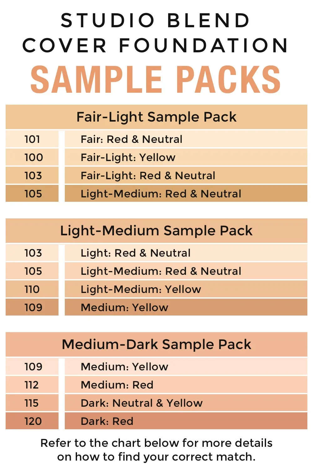 Medium-Dark Mini Satin Foundation Pack