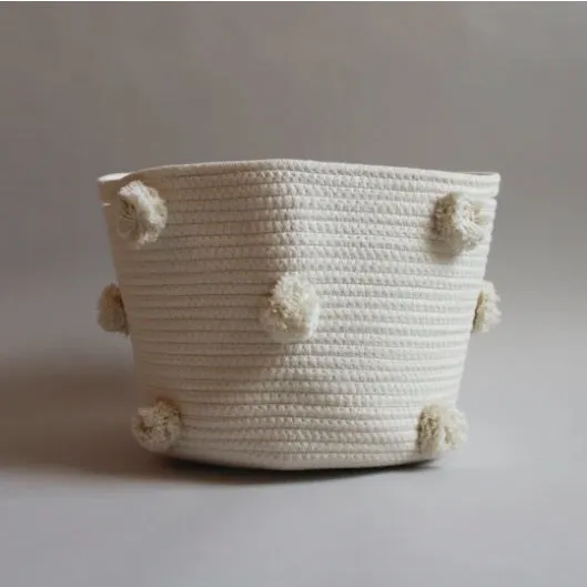 Medium Pom Pom Basket (Click for colors)