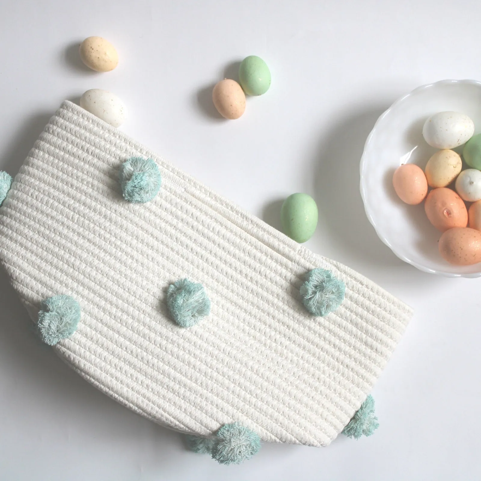 Medium Pom Pom Basket (Click for colors)