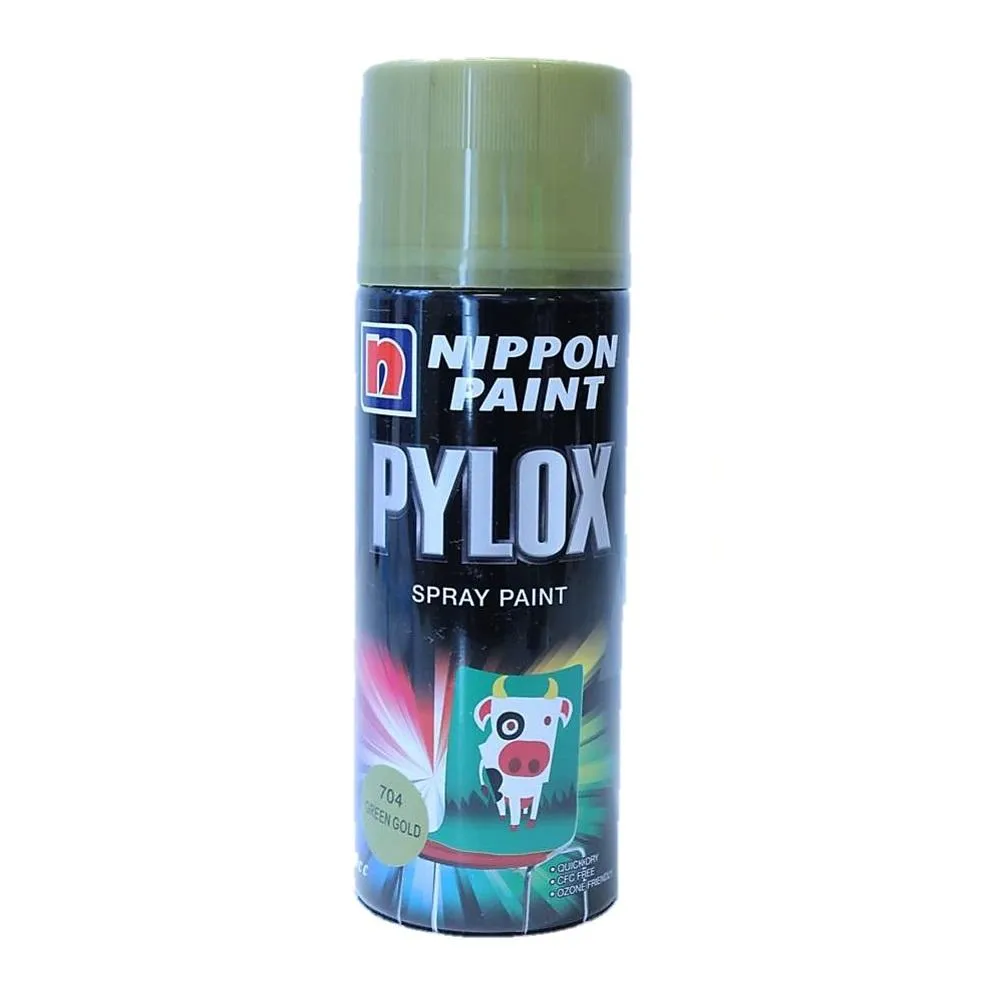 Nippon Pylox Spray Paint 704 Green Gold 400Cc