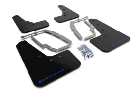 Rally Armor 17  Tesla Model 3 UR Black Mud Flap w/ Blue Logo