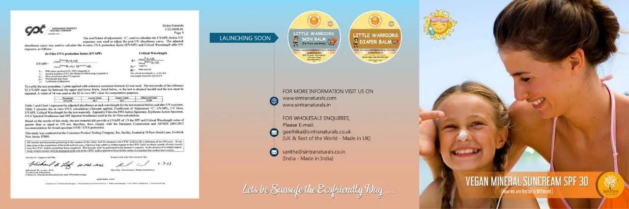 Sunshine Shield: Vegan Natural Défense with DNA Protection (SPF 30)