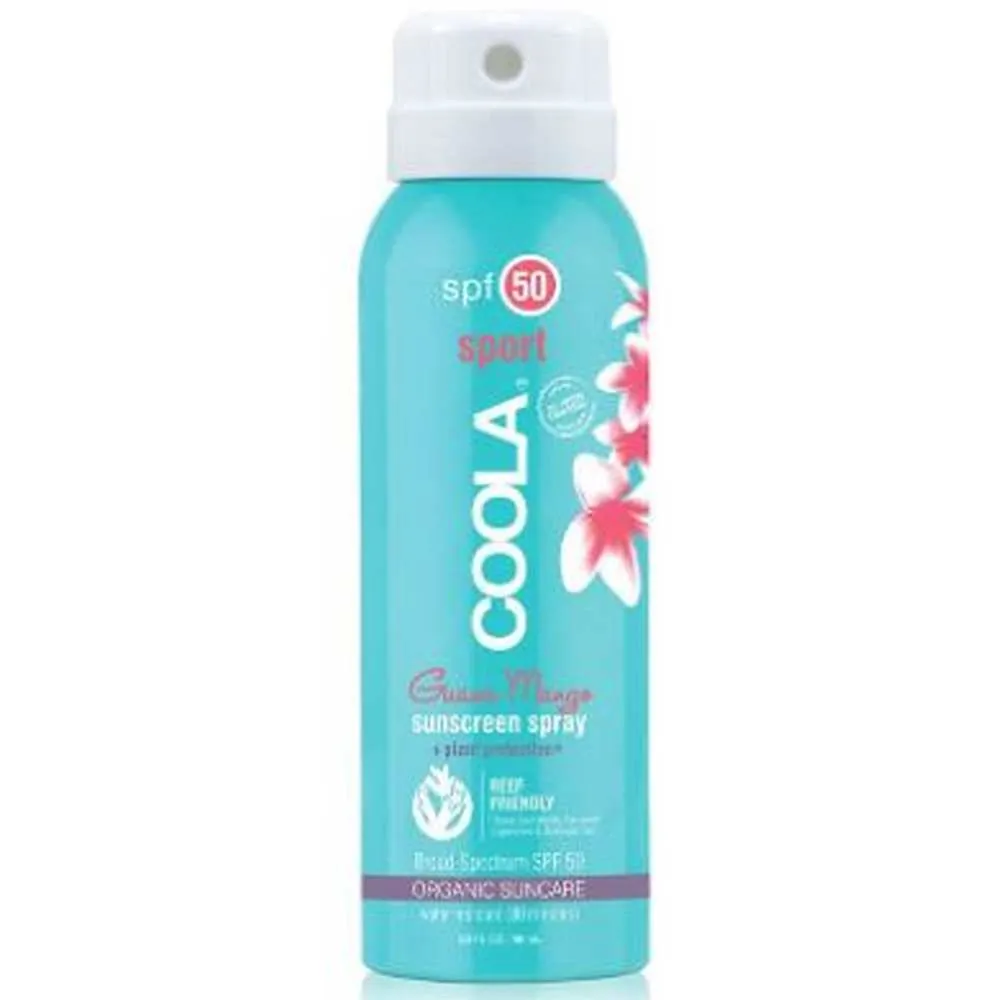 Travel Size Organic Sunscreen Spray UPF 50 - Guava Mango